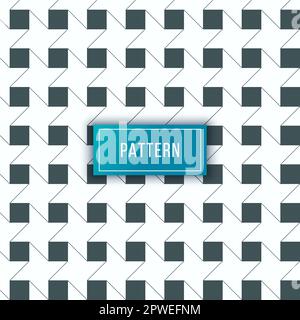 Abstract seamless pattern with square and lines Stock Vector