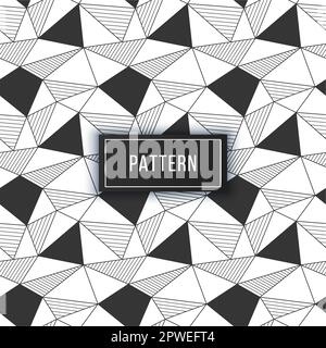 Abstract triangle background. White and grey geometric texture. Seamless  triangles pattern. Structured background. Vector illustration Stock Vector  Image & Art - Alamy