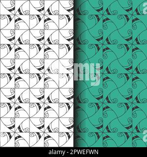 Abstract shapes seamless pattern background Stock Vector