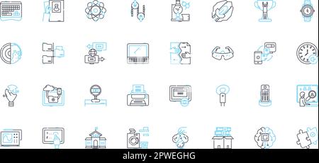 Culture arts linear icons set. Dance, Music, Theatre, Sculpture, Literature, Painting, Folklore line vector and concept signs. Ceramics,Calligraphy Stock Vector