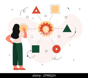 Range options concept Stock Vector