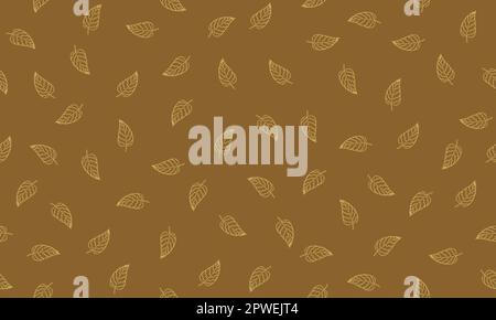 Vector background of four-square continuous seamless leaf pattern Stock Vector