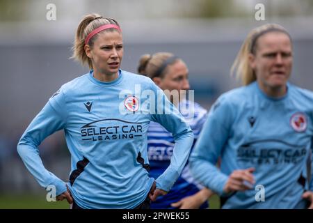 The Academy Stadium, Manchester, UK. 30th Apr, 2023. Womens Super League Football, Manchester City versus Reading; Justine Vanhaevermaet of Reading during the warm up Credit: Action Plus Sports/Alamy Live News Stock Photo