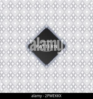 Organic seamless pattern with square outlines Stock Vector