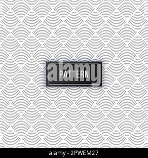 Abstract liner wave lines seamless pattern Stock Vector