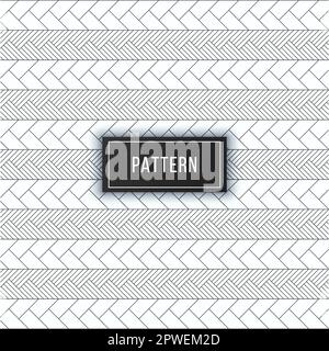 seamless minimalist modern monochrome Op art pattern with black and white squares Stock Vector