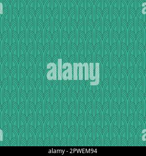 Abstract geometric curved lines pattern in architectural style Stock Vector
