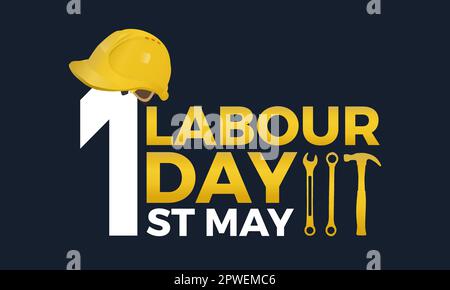 World Labour Day. Celebrate Work freedom health, construction or others industrial working places. vector illustration. Stock Vector