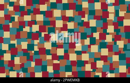 Abstract vector background with overlapping colored squares Stock Vector
