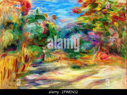 Landscape by Pierre Auguste Renoir Stock Photo