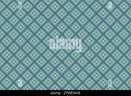 Stylish four-square continuous vector background pattern Stock Vector