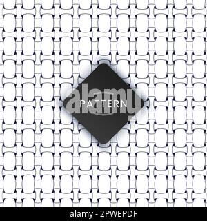Modern abstract geometric decorated lines pattern background Stock Vector