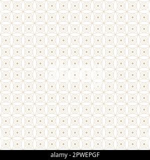Organic geometric seamless pattern with circles and dots Stock Vector