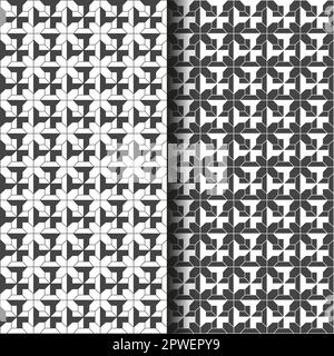 Abstract geometric Seamless Black and white pattern. Scandinavian design. Simple and modern tile Stock Vector