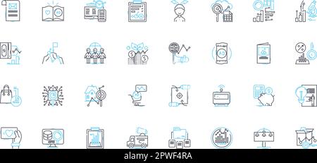 Risk research linear icons set. Hazard, Vulnerability, Probability, Mitigation, Insecurity, Peril, Exposure line vector and concept signs. Uncertainty Stock Vector