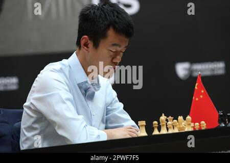 https://l450v.alamy.com/450v/2pwf7f5/astana-kazakhstan-30th-apr-2023-chinas-ding-liren-reacts-while-competing-against-russias-ian-nepomniachtchi-during-their-tiebreaker-of-fide-world-chess-championship-in-astana-kazakhstan-april-30-2023-credit-kalizhan-ospanovxinhuaalamy-live-news-2pwf7f5.jpg