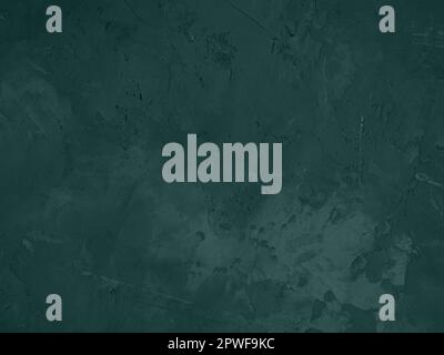 Beautiful abstract grunge decorative tidewater green wall. Art rough dark stylized texture. Monochrome background trendy color 2021. Copy space Stock Photo