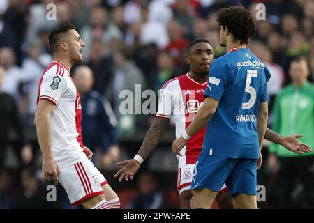 ROTTERDAM, NETHERLANDS - APRIL 30: Steven Bergwijn of Ajax during the Dutch  TOTO KNVB Cup final match between Ajax and PSV at Stadion Feijenoord on  April 30, 2023 in Rotterdam, Netherlands (Photo