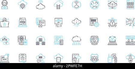 Social reality linear icons set. Community, Equality, Diversity, Oppression, Integration, Homogeneity, Stereotyping line vector and concept signs Stock Vector