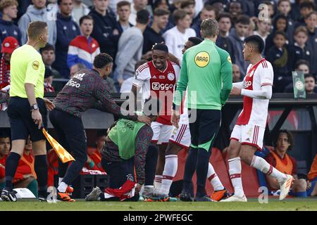 ROTTERDAM, NETHERLANDS - APRIL 30: Steven Bergwijn of Ajax during the Dutch  TOTO KNVB Cup final match between Ajax and PSV at Stadion Feijenoord on  April 30, 2023 in Rotterdam, Netherlands (Photo