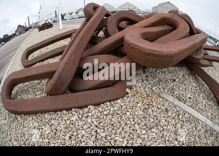 Old Rusty Chain UK Stock Photo