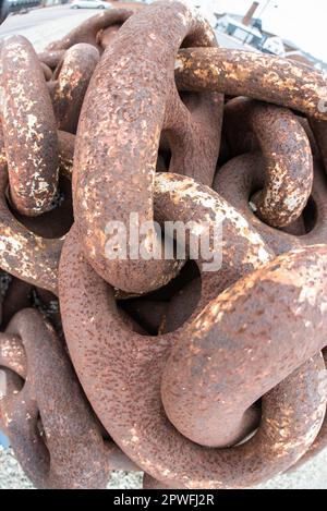 Old Rusty Chain UK Stock Photo