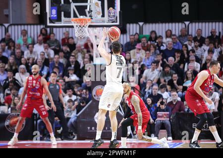 # 7 Leonardo Candi (Bertram Derthona Basket Tortona) during Bertram ...