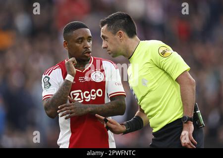 ROTTERDAM, NETHERLANDS - APRIL 30: Steven Bergwijn of Ajax during the Dutch  TOTO KNVB Cup final match between Ajax and PSV at Stadion Feijenoord on  April 30, 2023 in Rotterdam, Netherlands (Photo