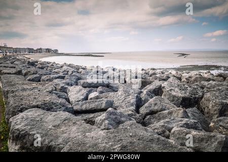 19.04.023 Morecambe, Lancashire, UK. Morecambe is a seaside town and civil parish in the City of Lancaster district in Lancashire, England. It is loca Stock Photo