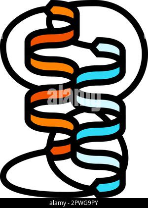 protein folding biochemistry line icon vector illustration Stock Vector ...
