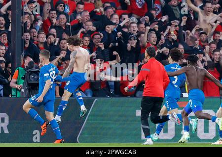 30-04-2023: Sport: Ajax v PSV KNVB Beker finale  ROTTERDAM, NETHERLANDS - APRIL 30: Fabio Silva (PSV Eindhoven) scores the winning penalty and celebra Stock Photo