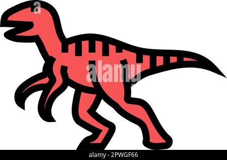 Deinonychus dinosaur, illustration Stock Photo - Alamy