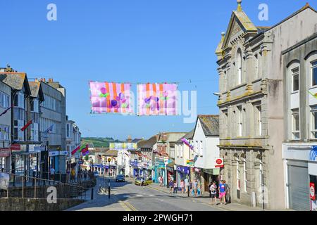 Market Jew Street, Penzance, Cornwall, England, United Kingdom Stock Photo