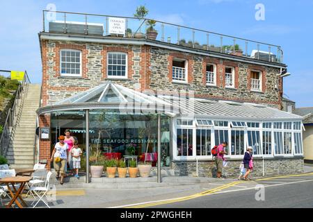 Rick Stein's The Seafood Restaurant, South Quay, Padstow, Cornwall, England, United Kingdom Stock Photo