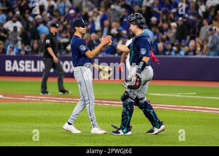 Seattle Mariners relief pitcher Matt Brash walks off the field after facing  the Cleveland Guardians in the seventh inning during an opening day  baseball game Thursday, March 30, 2023, in Seattle. (AP