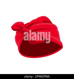 Red women headband cartoon illustration Stock Vector