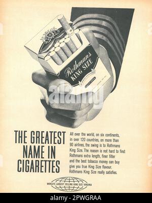 Rothmans advert in a LIFE magazine April 1967, Atlantic edition Stock Photo