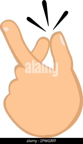 Vector illustration of a cartoon hand snapping fingers Stock Vector