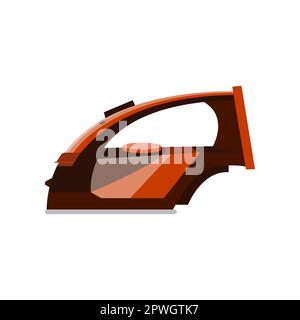Modern electric iron cartoon illustration Stock Vector