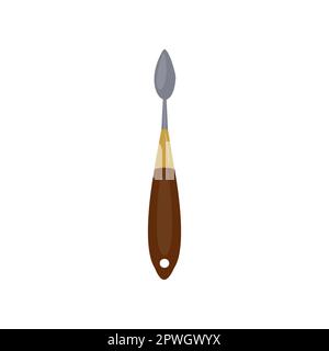Painting knife or palette knife cartoon illustration Stock Vector