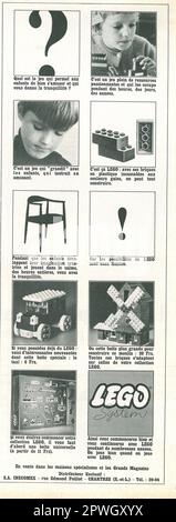 LEGO French print ad,1965 Stock Photo