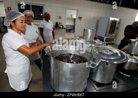 boninal, bahia, brazil - april 30, 2023: view of an industrial kitchen in a full-time public school in the city of Boninal. Stock Photo