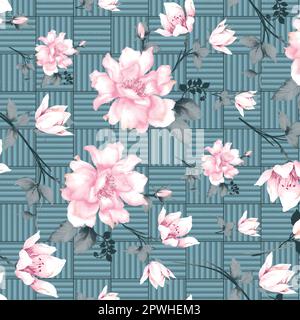 Textile graphic design for ladies suit Stock Vector