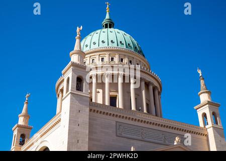 The magnificent St. Nicholas Church in Potsdam near Berlin Stock Photo