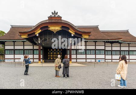 Kyoto, Japan - March 25, 2023: Imperial Palace and Park. Kyoto Gyoen National Garden in Kyoto, Japan Stock Photo