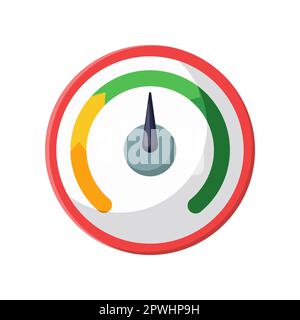Speedometer dial vector illustration Stock Vector