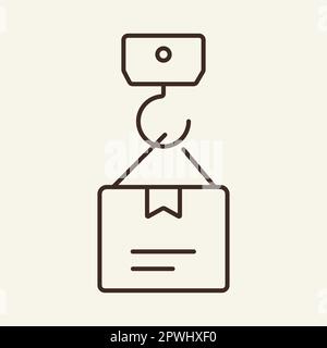 Loading line icon Stock Vector