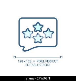 Comment with assess pixel perfect RGB color icon Stock Vector