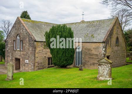 Village of Scone outside Perth Scotland home to the Stone of Scone, Stone of Destiny, Coronation Stone at Scone Palace. Stock Photo