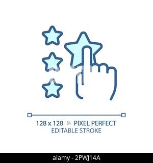 Assess pixel perfect RGB color icon Stock Vector